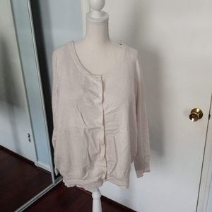 {Lane Bryant} Oatmeal Class Cardigan